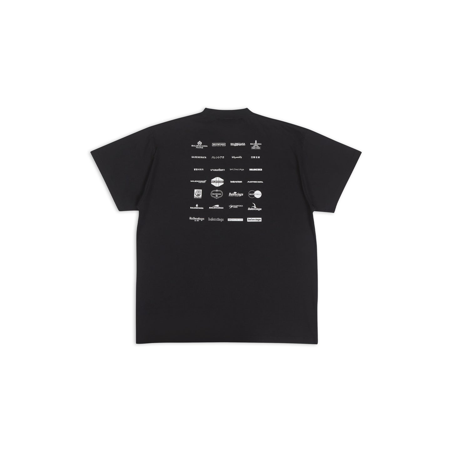 BALENCIAGA ARCHIVES LOGO BLACK T-SHIRT