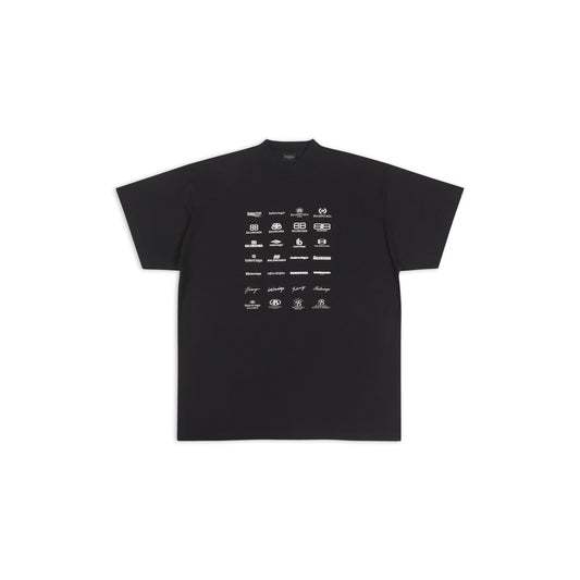 BALENCIAGA ARCHIVES LOGO BLACK T-SHIRT