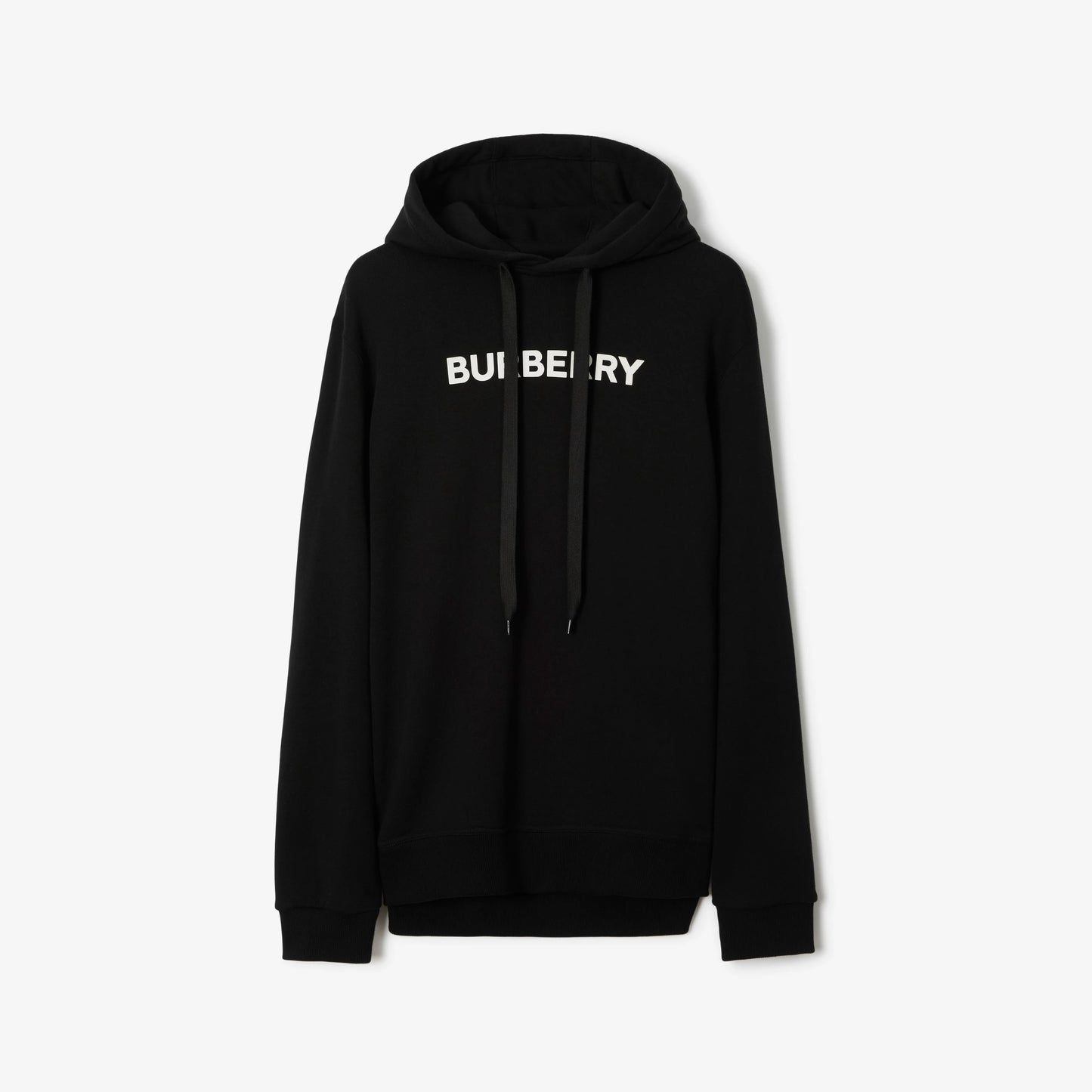 BURBERRY LOGO PRINT BLACK HOODIE