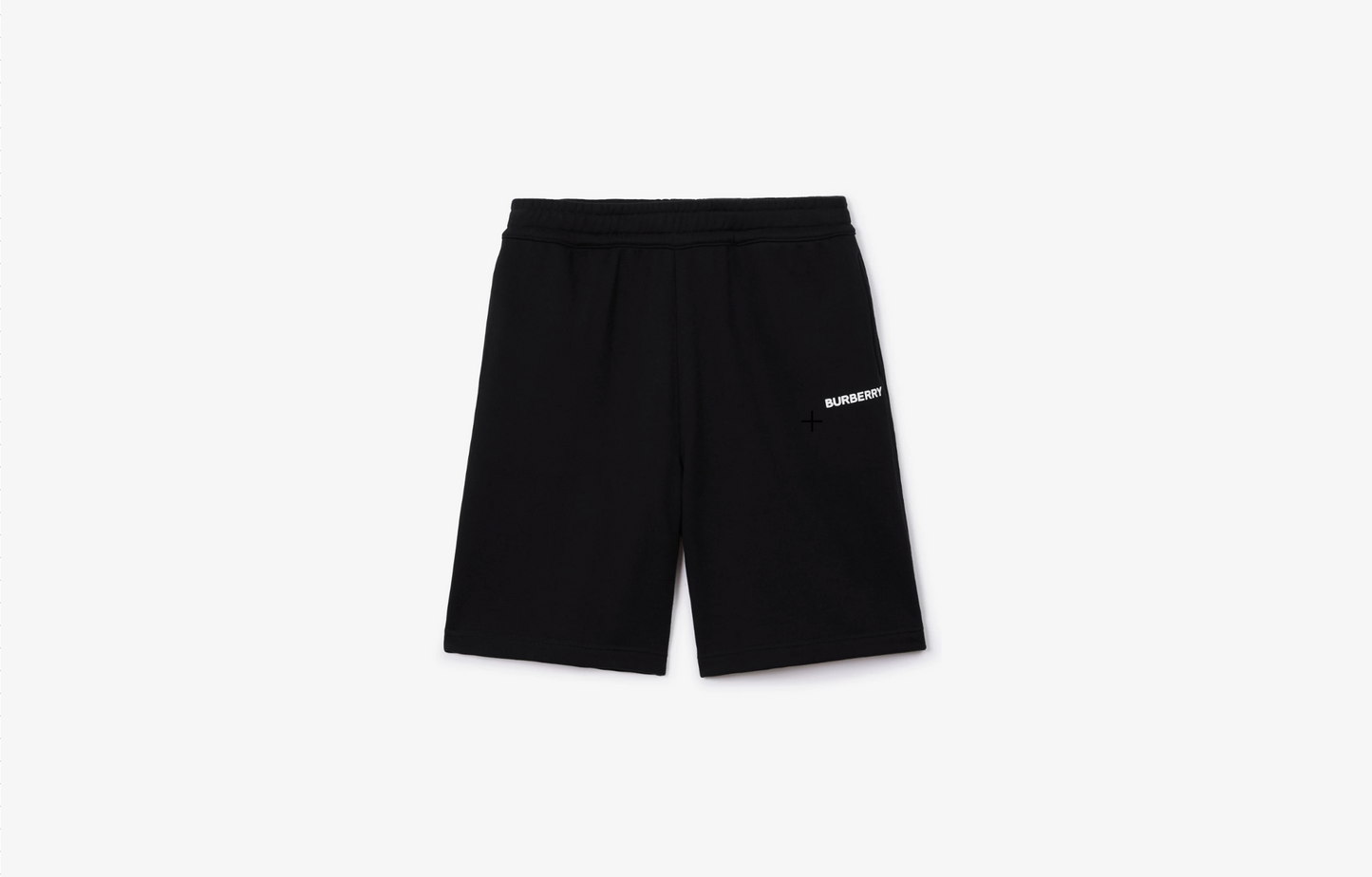 BURBERRY LOGO PRINT COTTON SHORTS