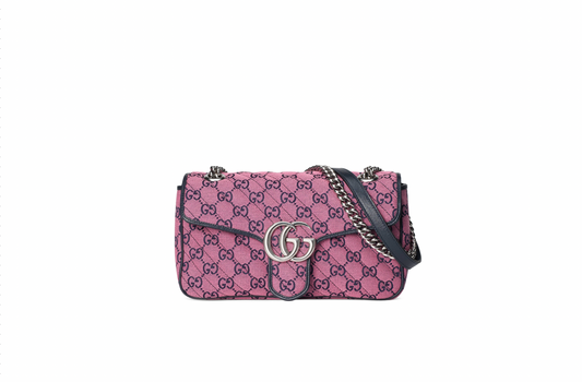 GUCCI GG MARMONT MULTICOLOUR PINK SHOULDER BAG