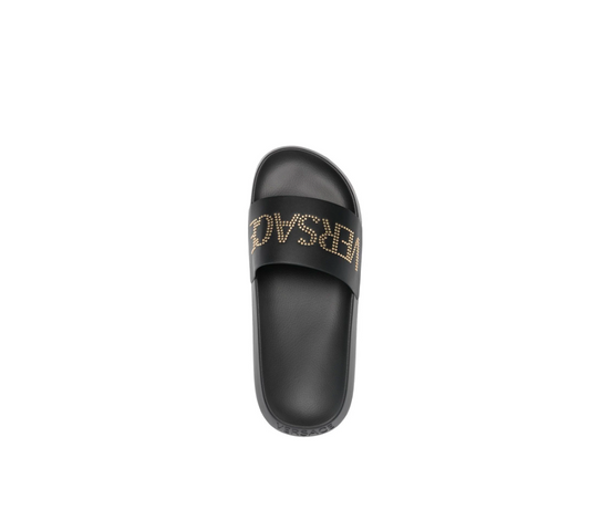 VERSACE STUDDED LOGO SLIDES