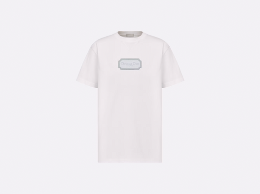 CHRISTIAN DIOR RELAXED-FIT WHITE ORGANIC T-SHIRT