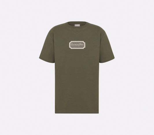 CHRISTIAN DIOR COUTURE RELAXED-FIT GREEN ORGANIC T-SHIRT