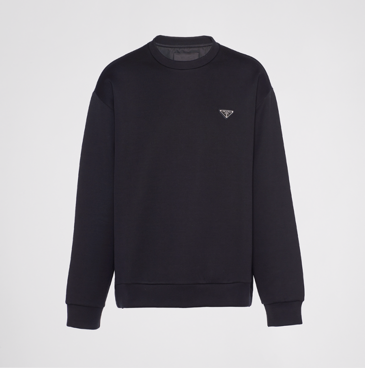 PRADA TECHNICAL COTTON SWEATSHIRT