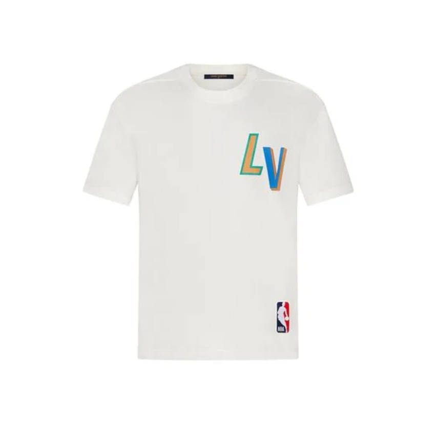 LOUIS VUITTON X NBA WHITE T-SHIRT