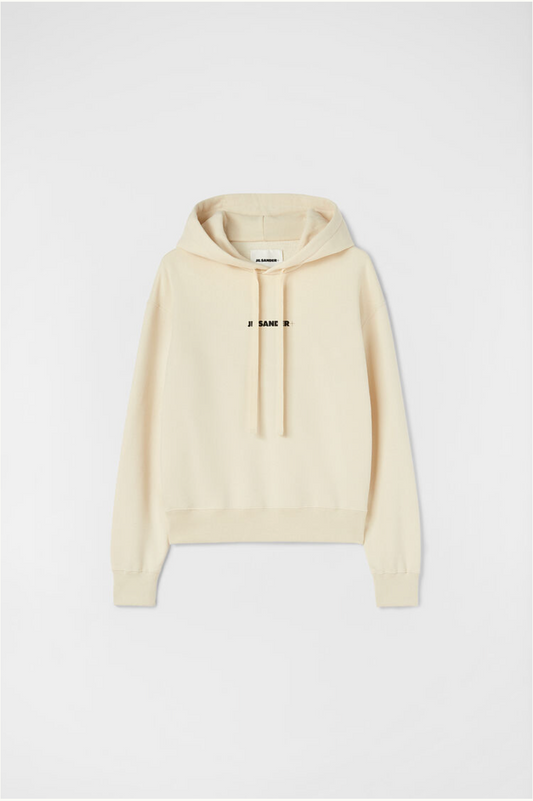 JIL SANDER HOODED LOGO SWEATSHIRT