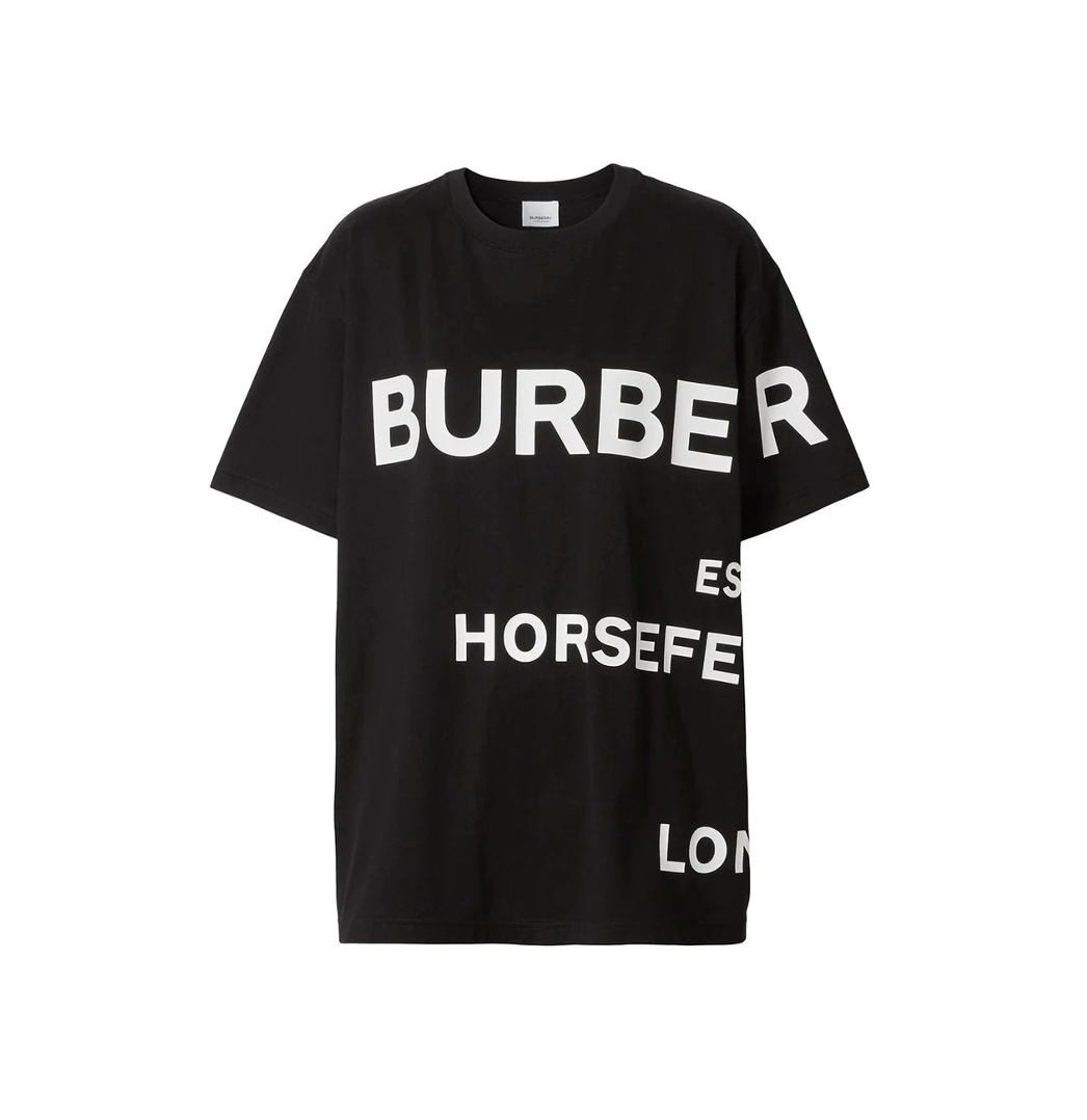 BURBERRY HORSEFERRY OVERSIZED T-SHIRT